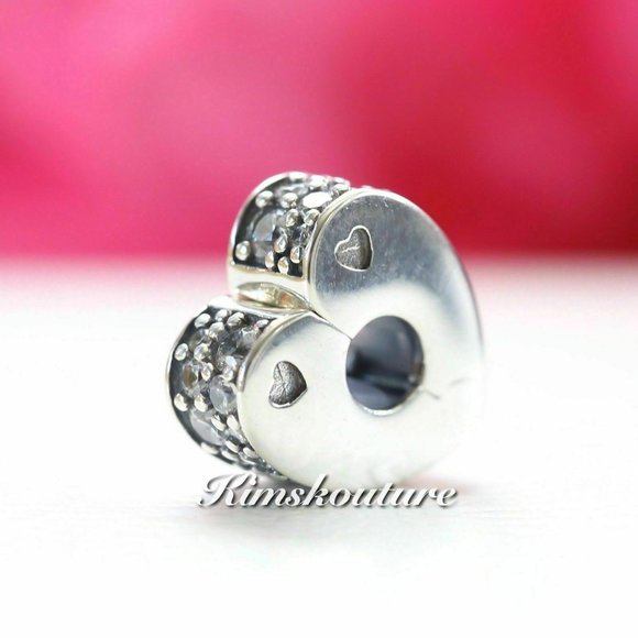 Pandora Sparkling Arcs of Love Clip Charm 797020CZ - Picture 1 of 3